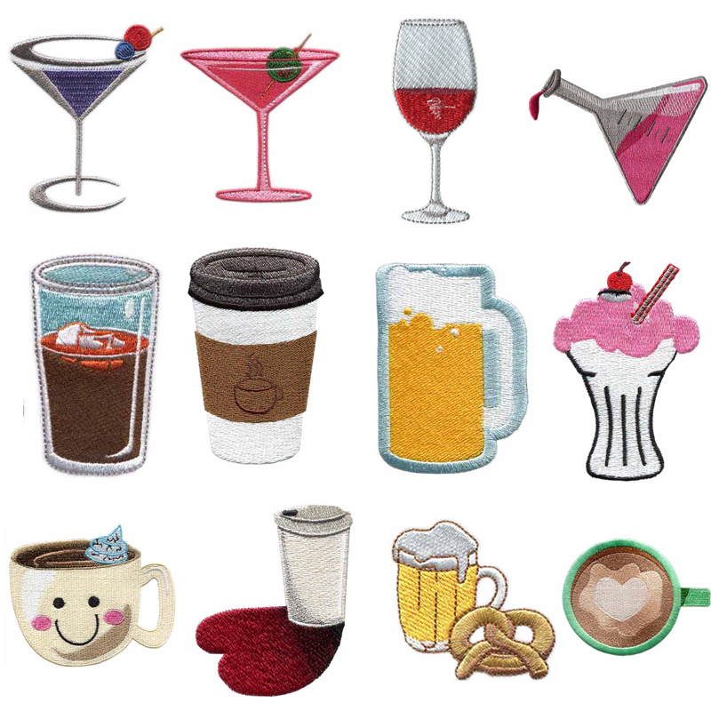 Cup & Drink Themed Iron-on Emb - Wine Beer Hat review and price