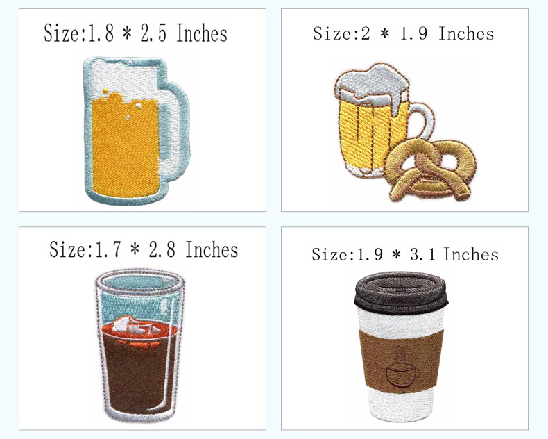 Cup & Drink Themed Iron-on Emb - Wine Beer Hat review and price