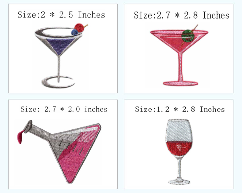 Cup & Drink Themed Iron-on Emb - Wine Beer Hat review and price