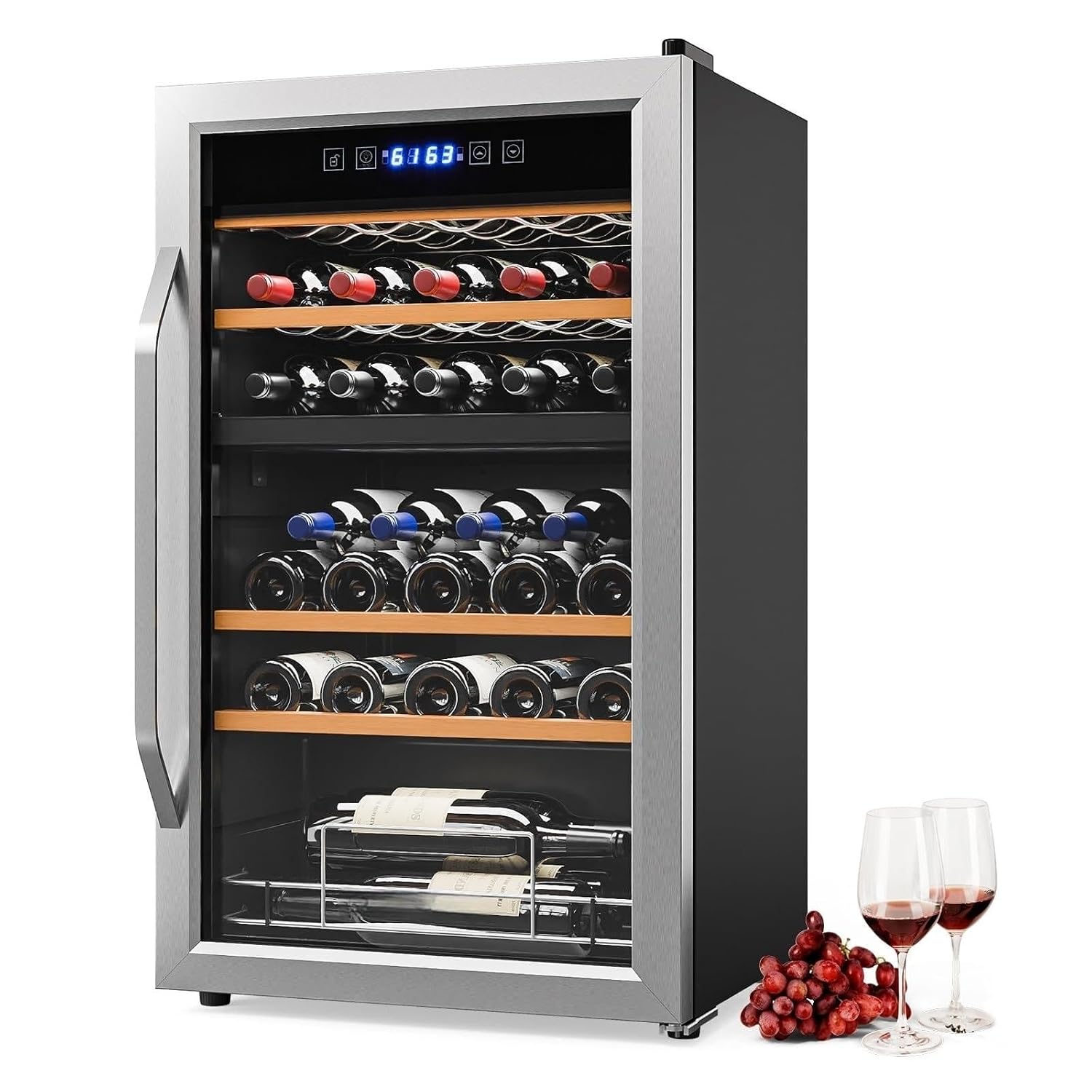 33 Bottle Dual Zone Wine Coole - Wine Beer Dual Zone review and price