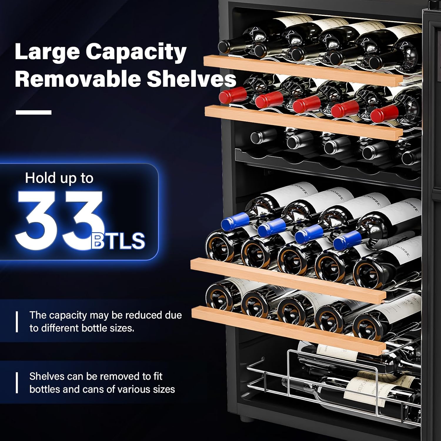 33 Bottle Dual Zone Wine Coole - Wine Beer Dual Zone review and price