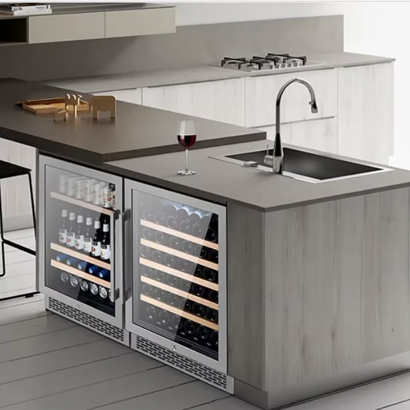 48 Bottle Wine Fridge Dual Gla - Wine Beer Dual Zone review and price