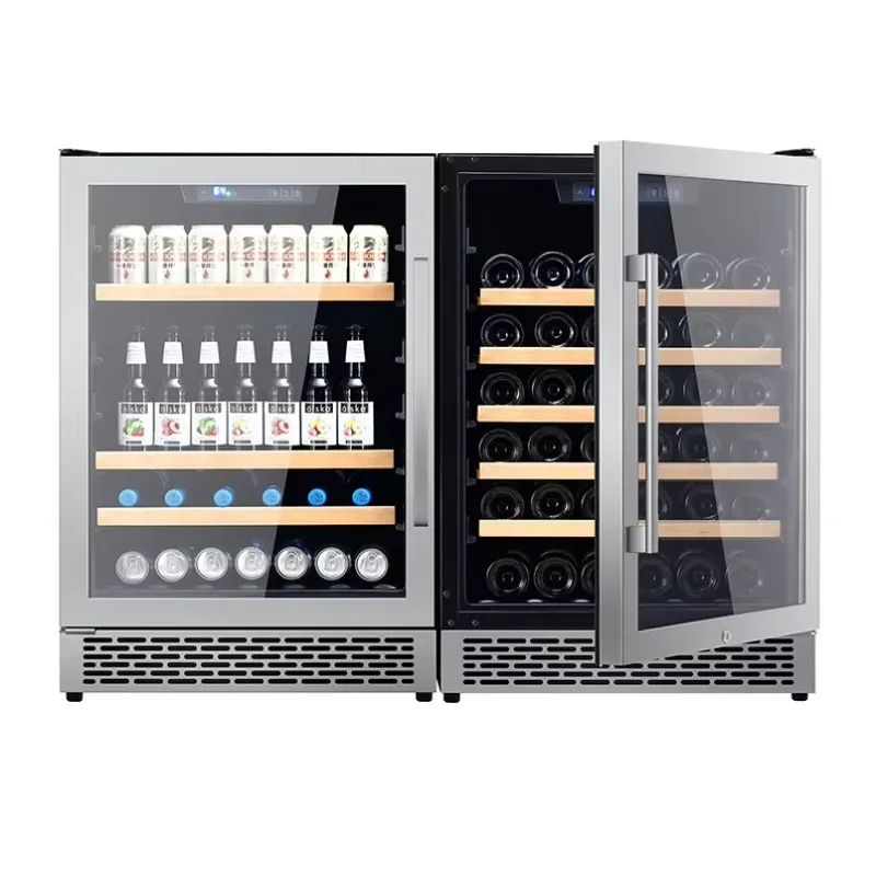 48 Bottle Wine Fridge Dual Gla - Wine Beer Dual Zone review and price