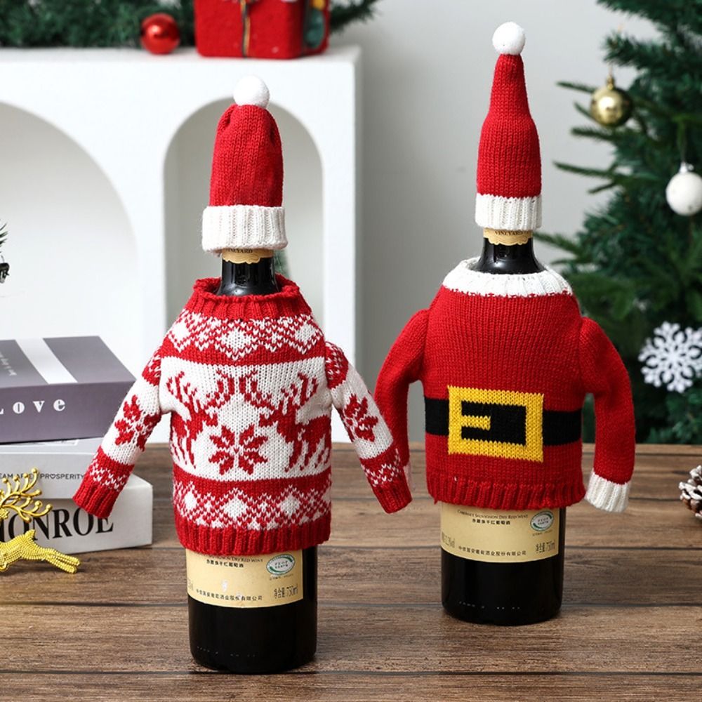 Elk Wine Bottle Cover Snowflak - Wine Beer Hat review and price
