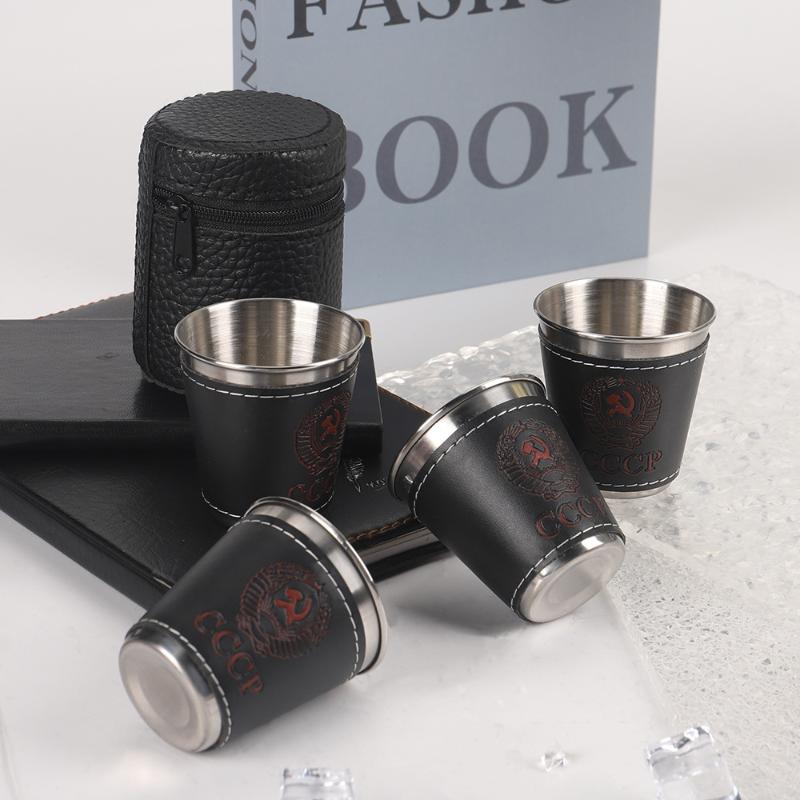 4Pcs/Set Outdoor Travel Cups S - Whisky Beer And Wine review and price