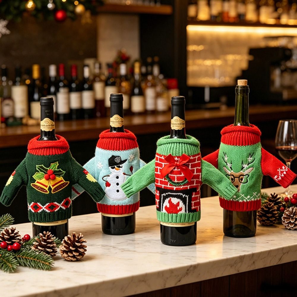 Elk Wine Bottle Cover Snowflak - Wine Beer Hat review and price