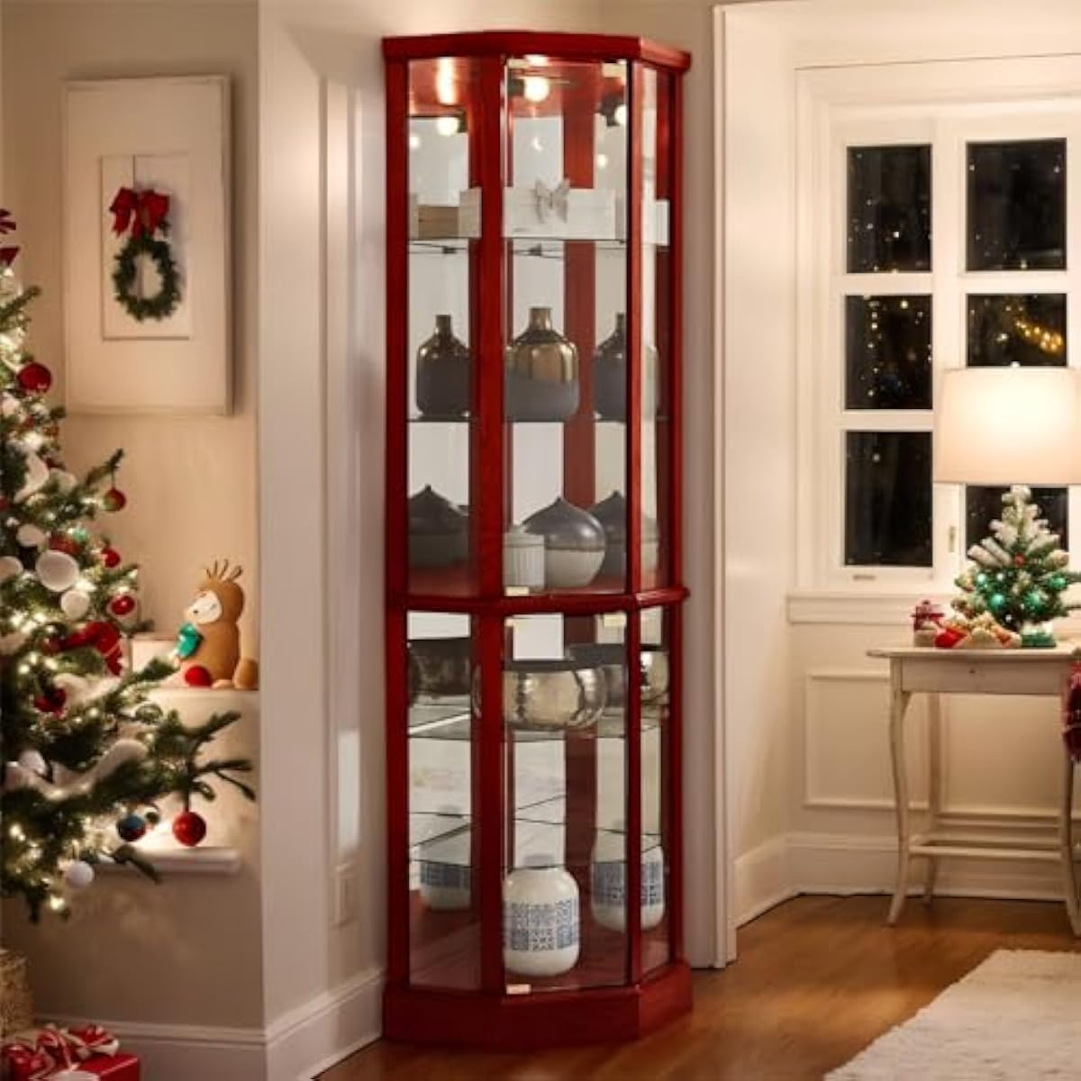 Tall Lighted Curio Cabinet 70  - Wine & Beer Guayaquil review and price