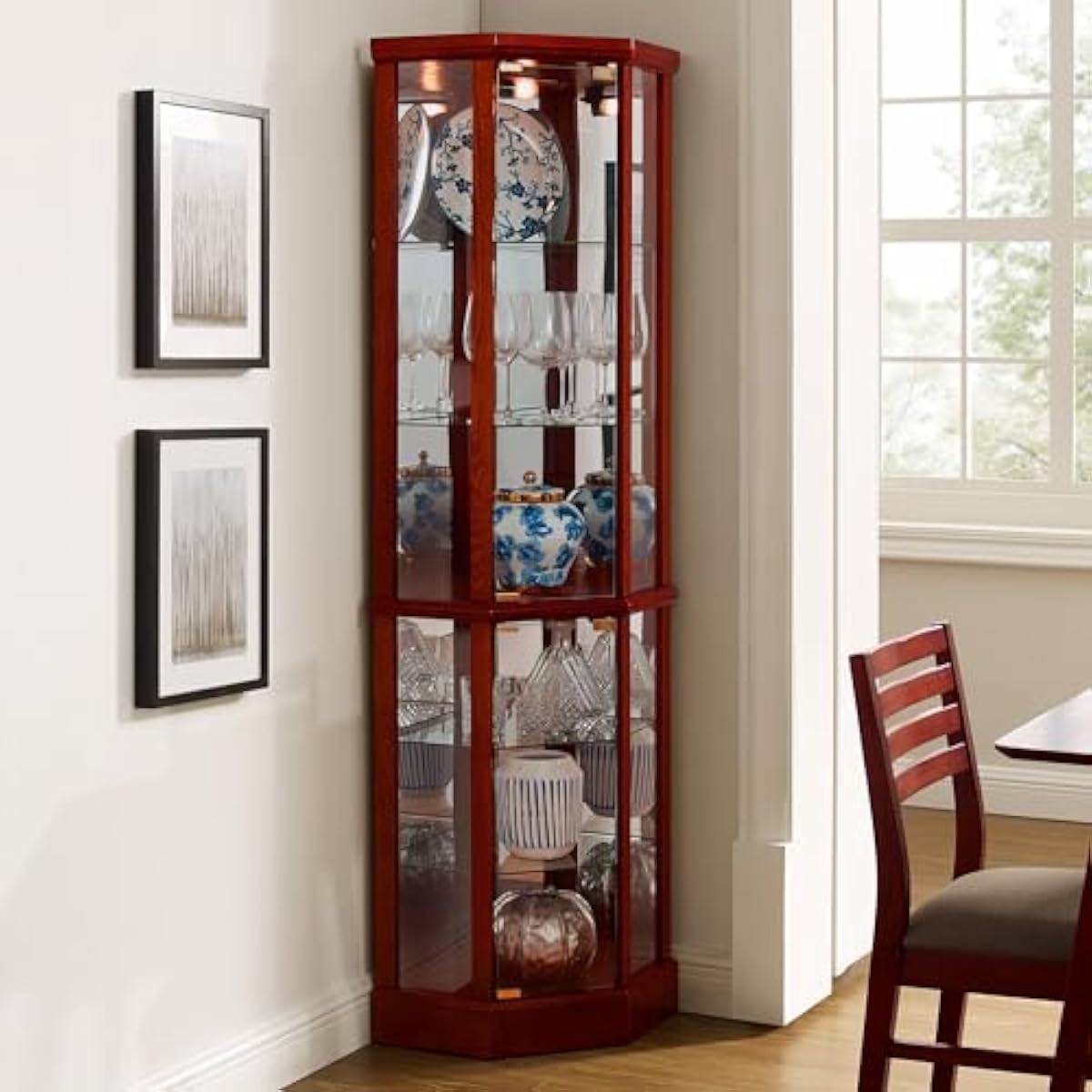 Tall Lighted Curio Cabinet 70  - Wine & Beer Guayaquil review and price