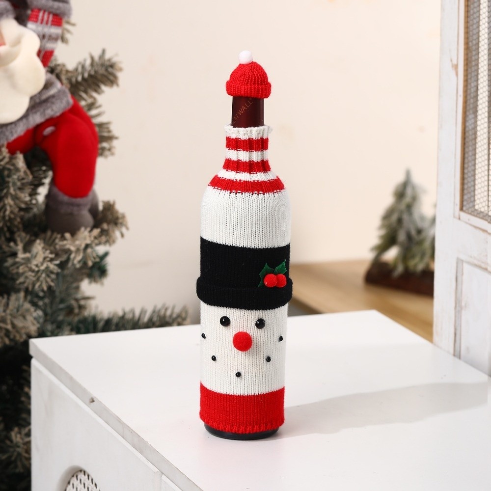 Knitted Wine Bottle Cover with - Wine Beer Hat review and price