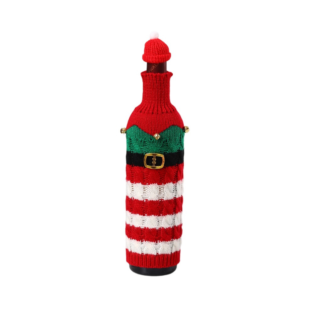Knitted Wine Bottle Cover with - Wine Beer Hat review and price