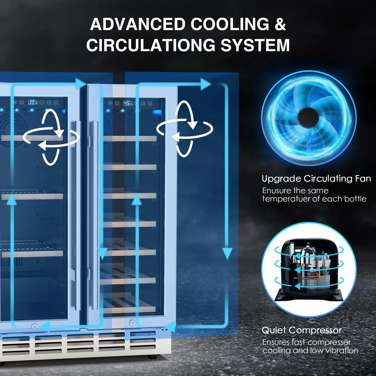 Wine and Beverage Refrigerator - Wine Beer Dual Zone review and price