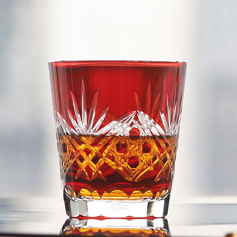 Red Edo Crystal Whisky Glass J - Whisky Beer And Wine review and price