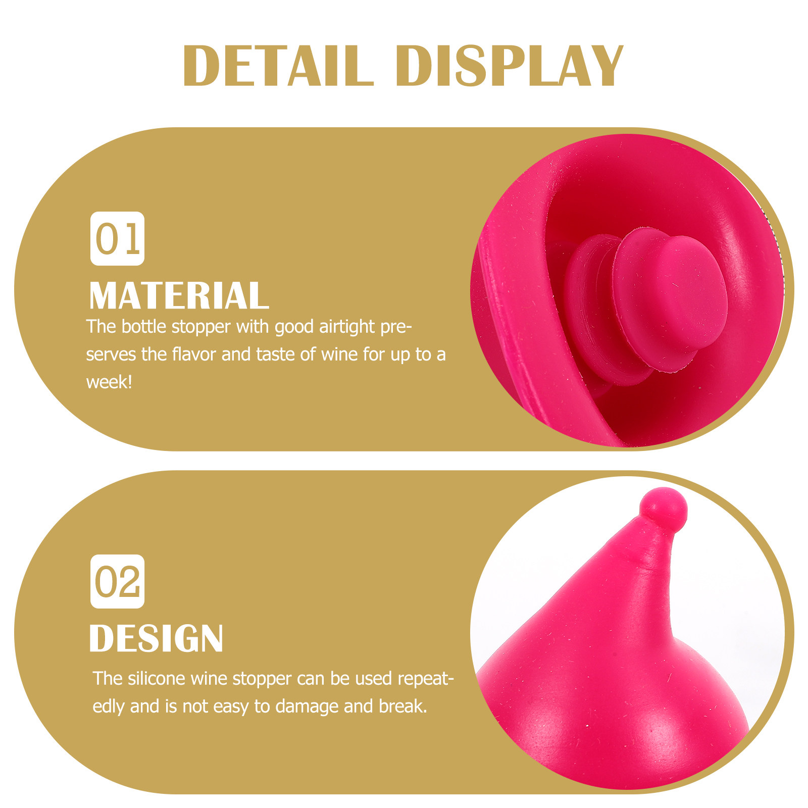 4Pcs Silicone Wine Bottle Stop - Wine Beer Hat review and price