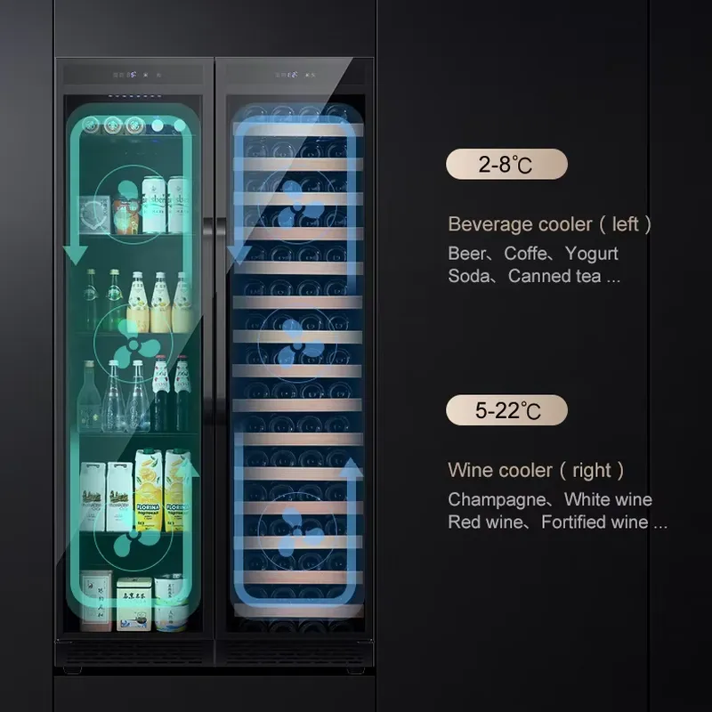 Built In Beverage Fridge Doubl - Wine Beer Dual Zone review and price